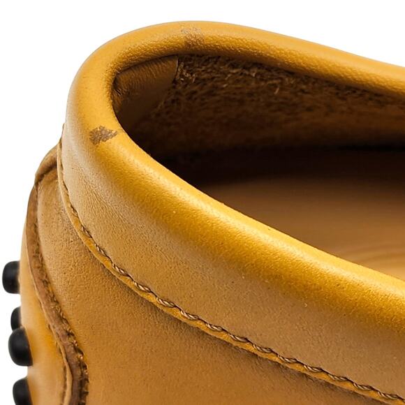 Tod’s Gommino Penny Men’s Leather Driving Loafers Yellow UK 7 US 8.5 - New $695 - Picture 7 of 9